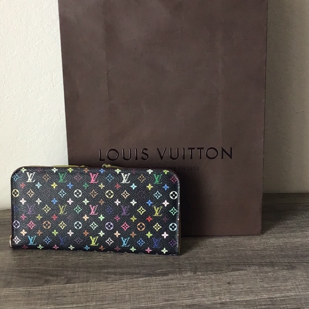 Louis Vuitton Black Multicolor Insolite Wallet
